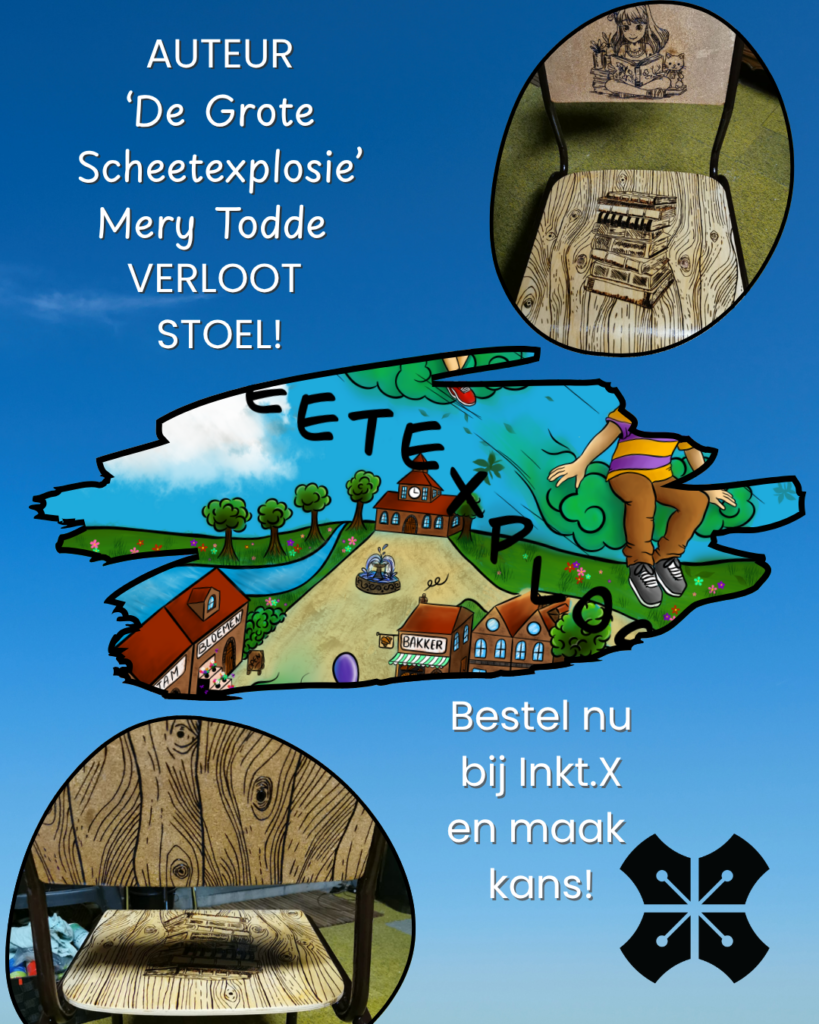Winactie De Grote Scheetexplosie stoel Mery Todde via Inkt.X